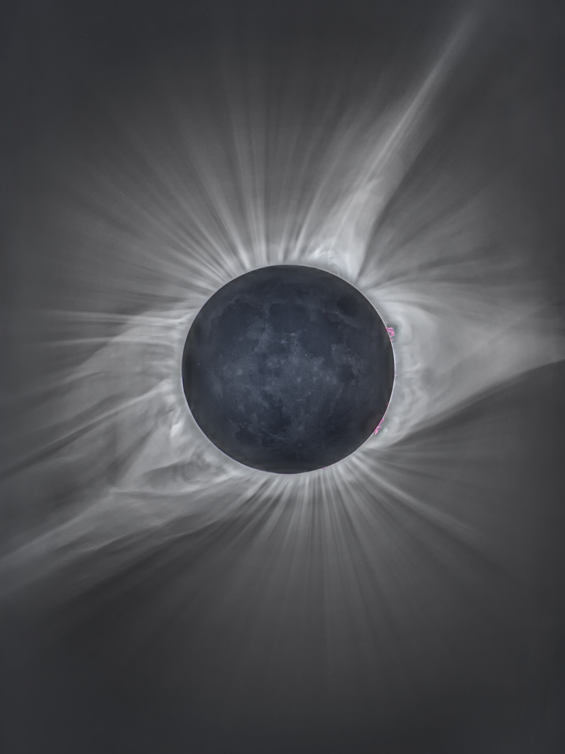 Solar corona during a total solar eclipse