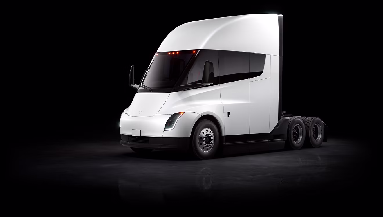 Tesla Semi on lunar surface